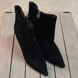 Sam Edelman Black Suede Ankle Booties
